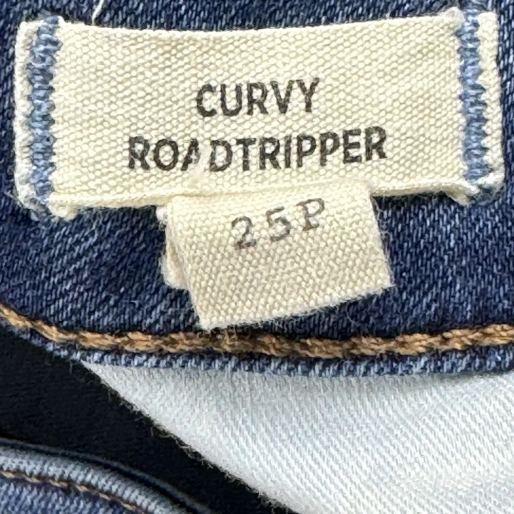 Madewell Curvy Roadtripper‎ Classic Blue Women's Jeans, Size 25 Petite
